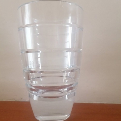Crystal vase J.G. Durand used, simple and elegant