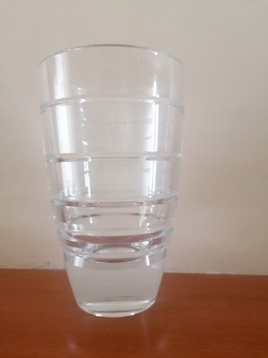 Crystal vase J.G. Durand used, simple and elegant