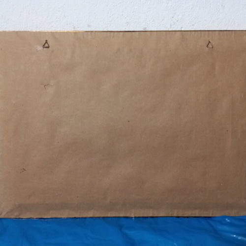 Oil painting used on wood with landscape theme and frame