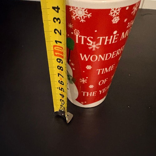Large Christmas mug with snowman and festive phrase