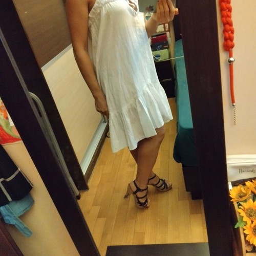 AXA white dress, medium-large size, airy and feminine