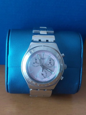 Vintage Swatch CICLAMINO ROSA YMS401 women's watch like new