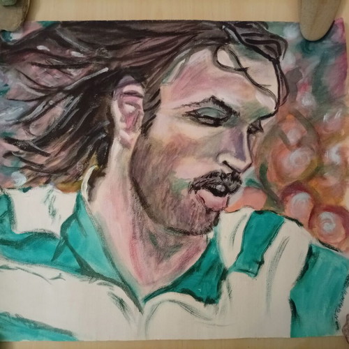 Georgios Samaras painting on canvas, like new, 46x40 cm