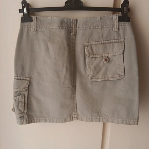 Denim mini skirt TEX size M 38 beige like new