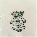  Vintage πορσελάνινο πιάτο Compiegne - Longwy