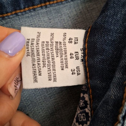 Blue Jeam pants XL like new, low rise Mastino Jeans