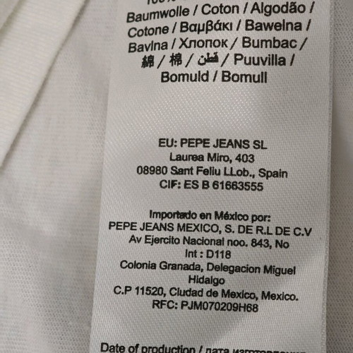 Pepe Jeans London men's t-shirt white, like new, size M