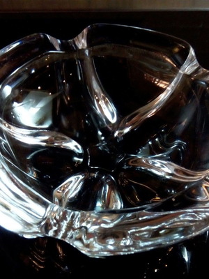 Σταχτοδοχείο Lude Cristal D'Arques μεταχειρισμένο, κρυστάλλινο, λουλούδι