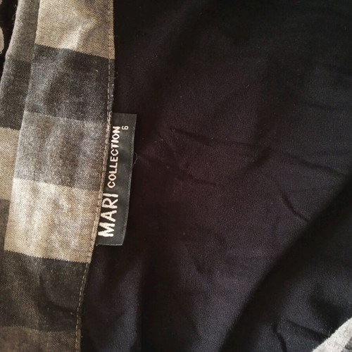 Cardigan with shirt used, with ruffles, extra large