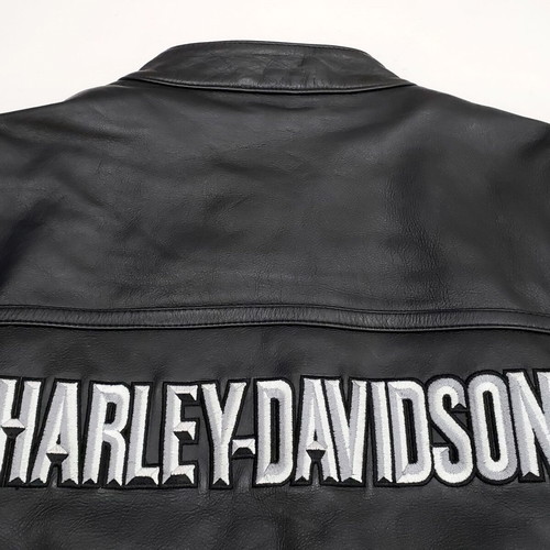 Harley Davidson men's original leather jacket XL-2XL like new, black