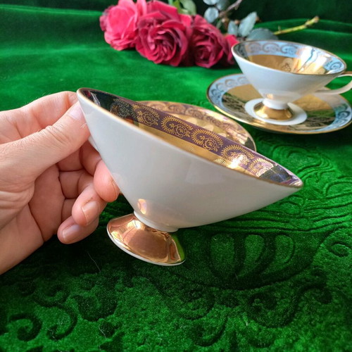 Tete-a-tete cups used porcelain Bavaria