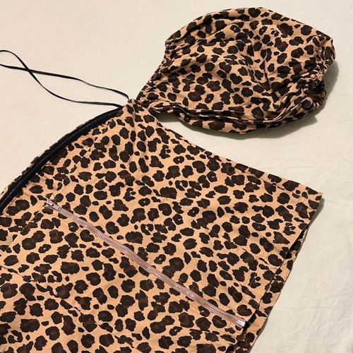 Never Fully Dressed leopard top like new, size S
