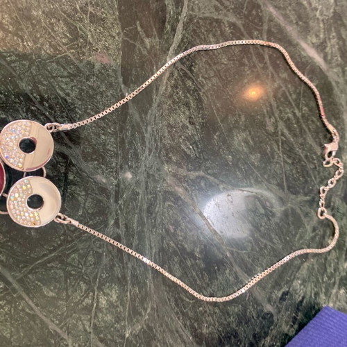 Swarovski necklace new, silver