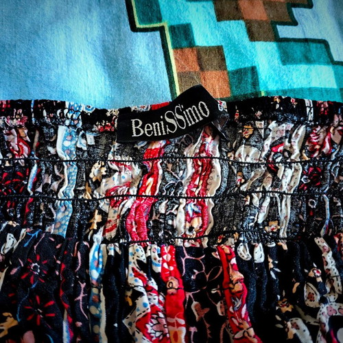 Benissimo dress used with boho/ethnic patterns, size M