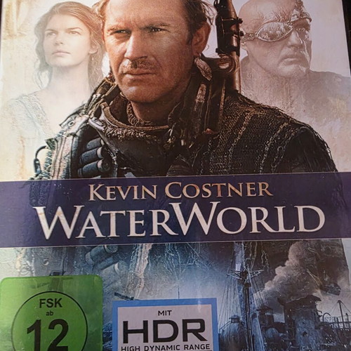 Waterworld 4K Ultra HD and Blu-Ray like new with Greek subtitles on Blu-Ray