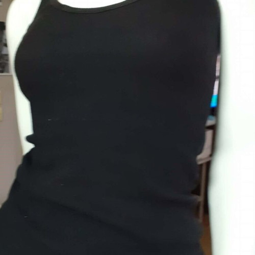 Sports Style Blouse like new, elastic, one size, black and beige