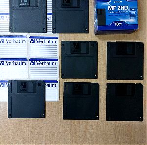Verbatim MF2HD 7 δισκέτες σε κουτί μαζί με ετικέτες