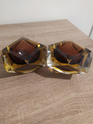 Murano ashtrays from the 1970s, set of 2