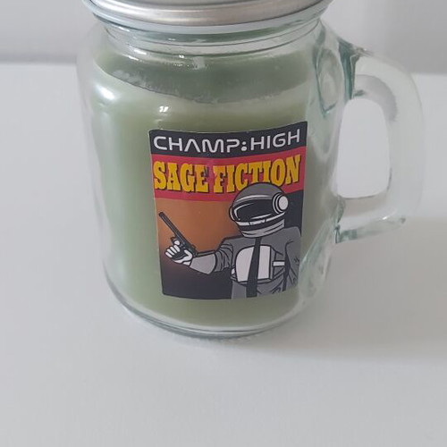 Aromatic Candle in Jar with Sage Scent
