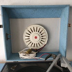 Old turntable used, functional with needle, speaker issues