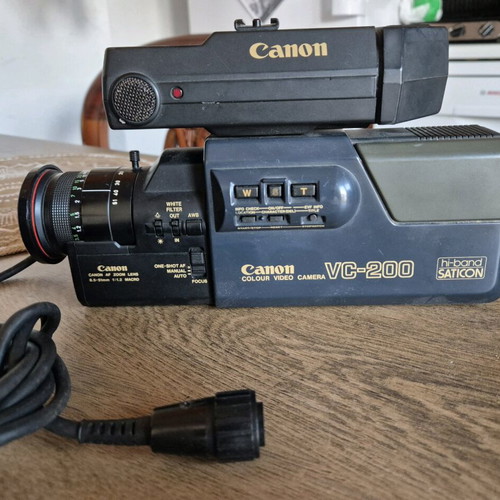 Canon VC-200 vintage video camera used, 1984, decorative