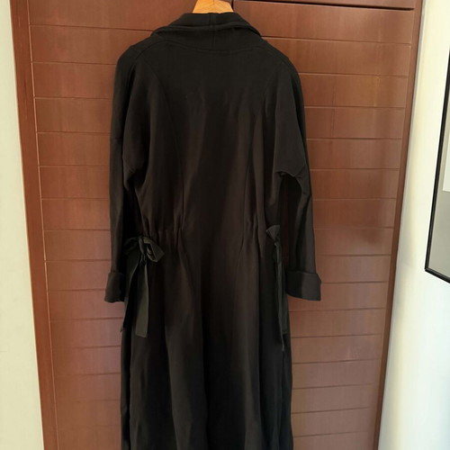 ALE long black cardigan like new, 100% cotton, made in Italy