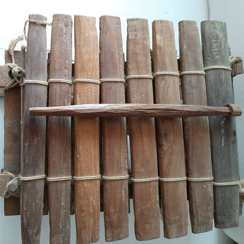 African Balafon percussion instrument used, handmade