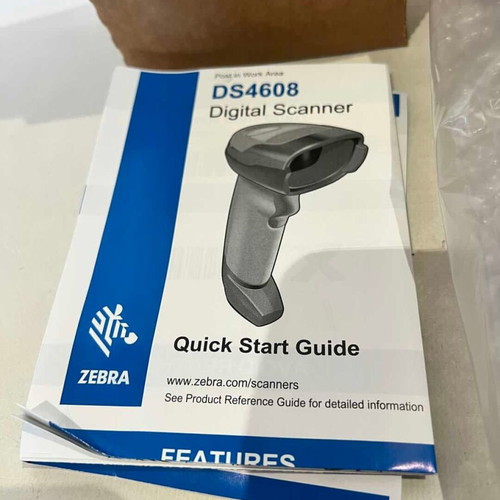 Zebra DS4608 Wired Barcode Scanner New Without Cable