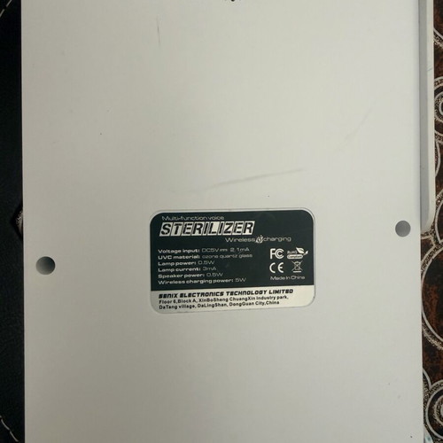 Multi-function voice sterilizer with wireless charging like new