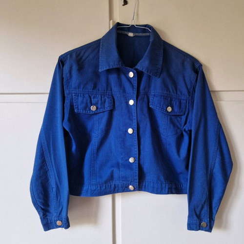 Blue denim jacket like new, no Small-Medium