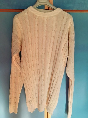 Artisti Italiani white autumn pullover like new, size M