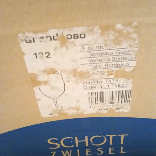 Schott-Zwiesel Bordeaux Grandioso wine glasses like new, set of 6