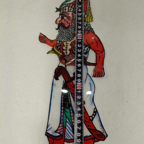 Karagiozis shadow theatre figure used, Dagakou creation