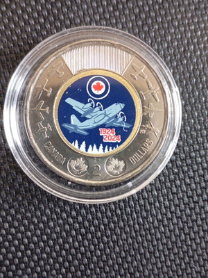 Canada two dollars 2024 new with RCAF design