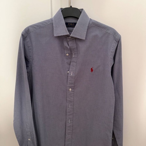 Ralph Lauren dress shirt, size 15, blue and white