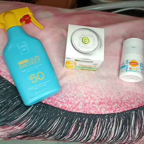Facial care and sunscreens set, brand new, 3 pieces