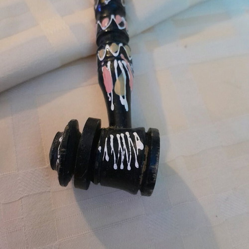 Vintage handpainted pipe