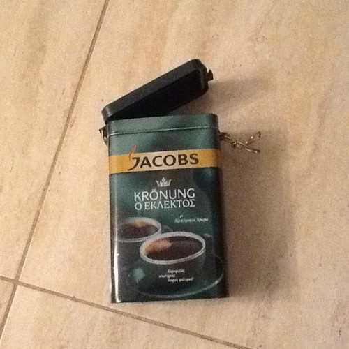 Jacobs metal coffee tin new
