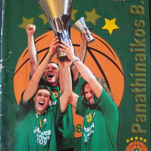 Panathinaikos basketball match program used