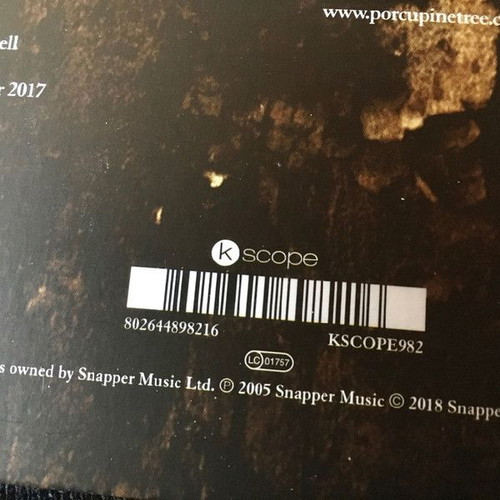 Porcupine Tree Deadwing 2x LP Limited Edition Clear Vinyl 2018