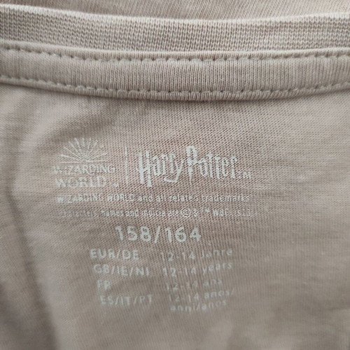 Harry Potter T-shirt beige, like new, size 12-14