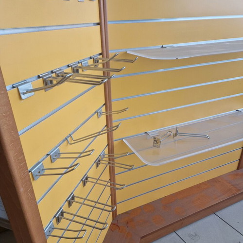 Store Gondolas new, set of two with dimensions 220x40x131 cm