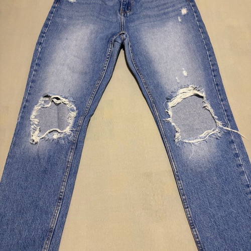 Tally Weijl mom fit jeans size 38 like new with rips blue