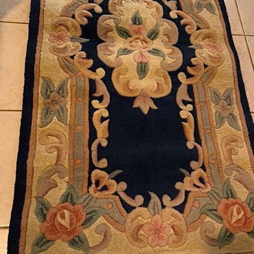 Bedroom rugs like new, wool with fabric backing, set of 3