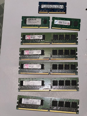 Memory cards used, pack of 8