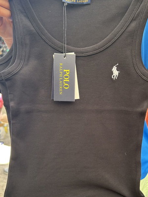 Ralph Lauren sleeveless T-shirt size S, new, black