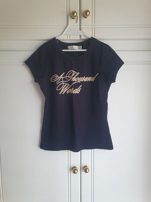 Zara T Shirt Medium Like New Black