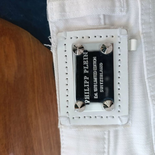 Philipp Plein white shorts with stones, size S