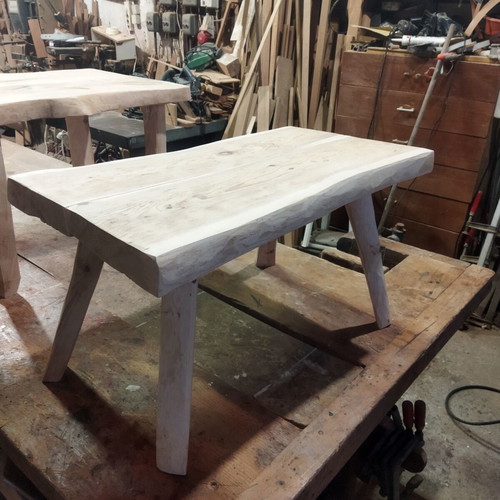 Coffee table made of solid pine wood like new