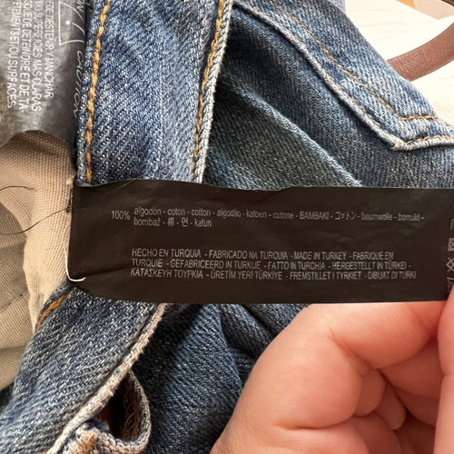 Zara Wide Leg Jeans with Thin Brown Belt like new, size M